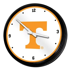 Tennessee Volunteers: Retro Lighted Wall Clock