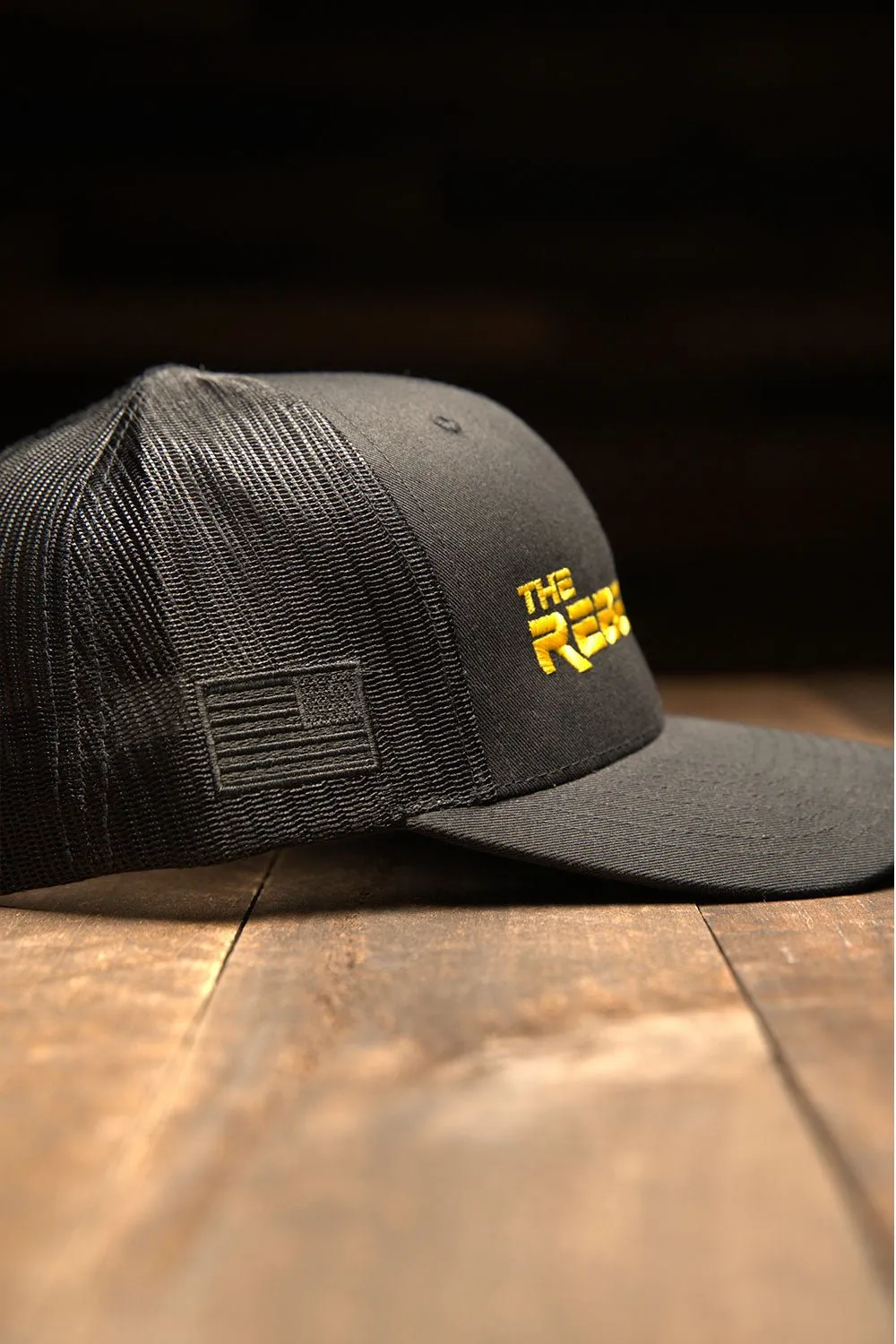 The Rebellion Hat - EMB90 Gold Stitching