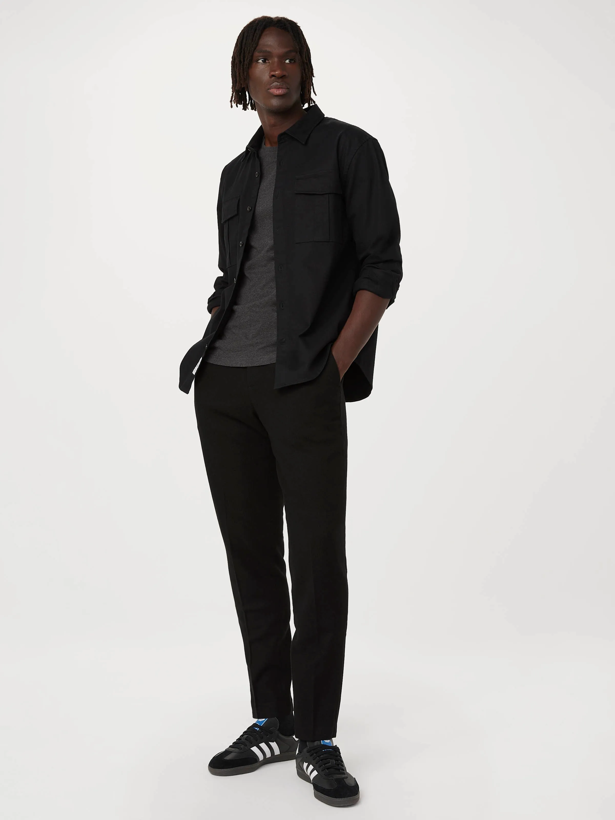 The Utility Shirt  in Black