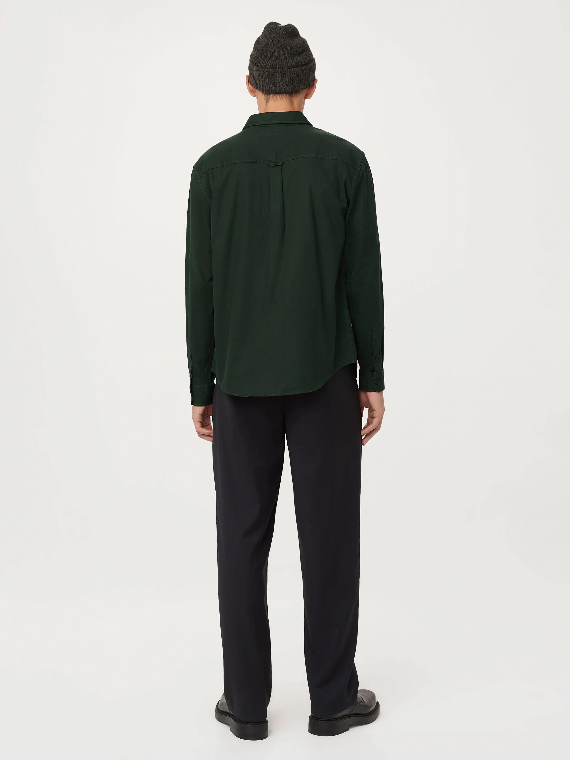 The Utility Shirt  in Forest Green