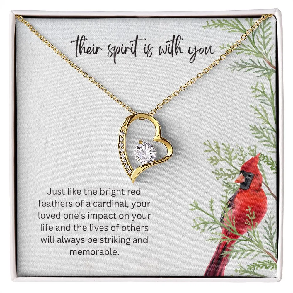 Their spirit is with You Forever Memorial Necklace