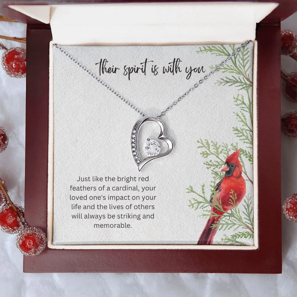 Their spirit is with You Forever Memorial Necklace