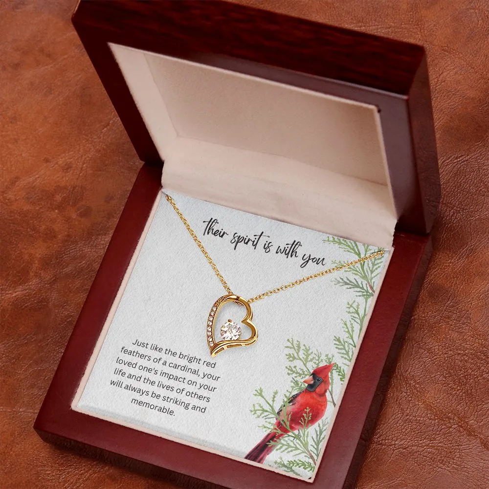 Their spirit is with You Forever Memorial Necklace