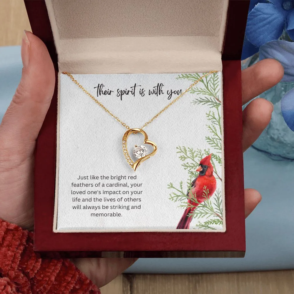 Their spirit is with You Forever Memorial Necklace