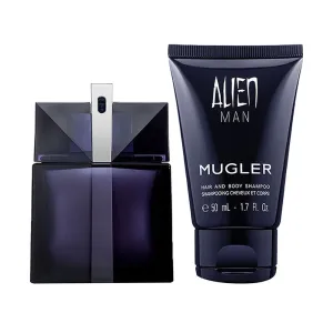Thierry Mugler Alien Man Gift Set 50ml EDT Refillable   50ml Shower Gel