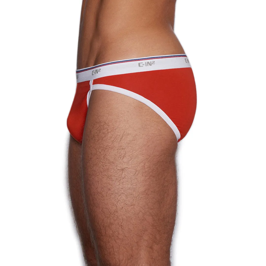 Throwback Sport Brief Riley Red