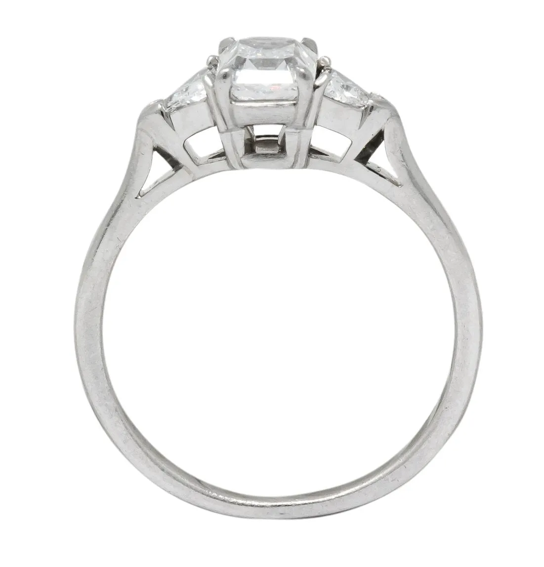 Tiffany & Co. 0.89 CTW Lucida Triangular Diamond Platinum Engagement Ring