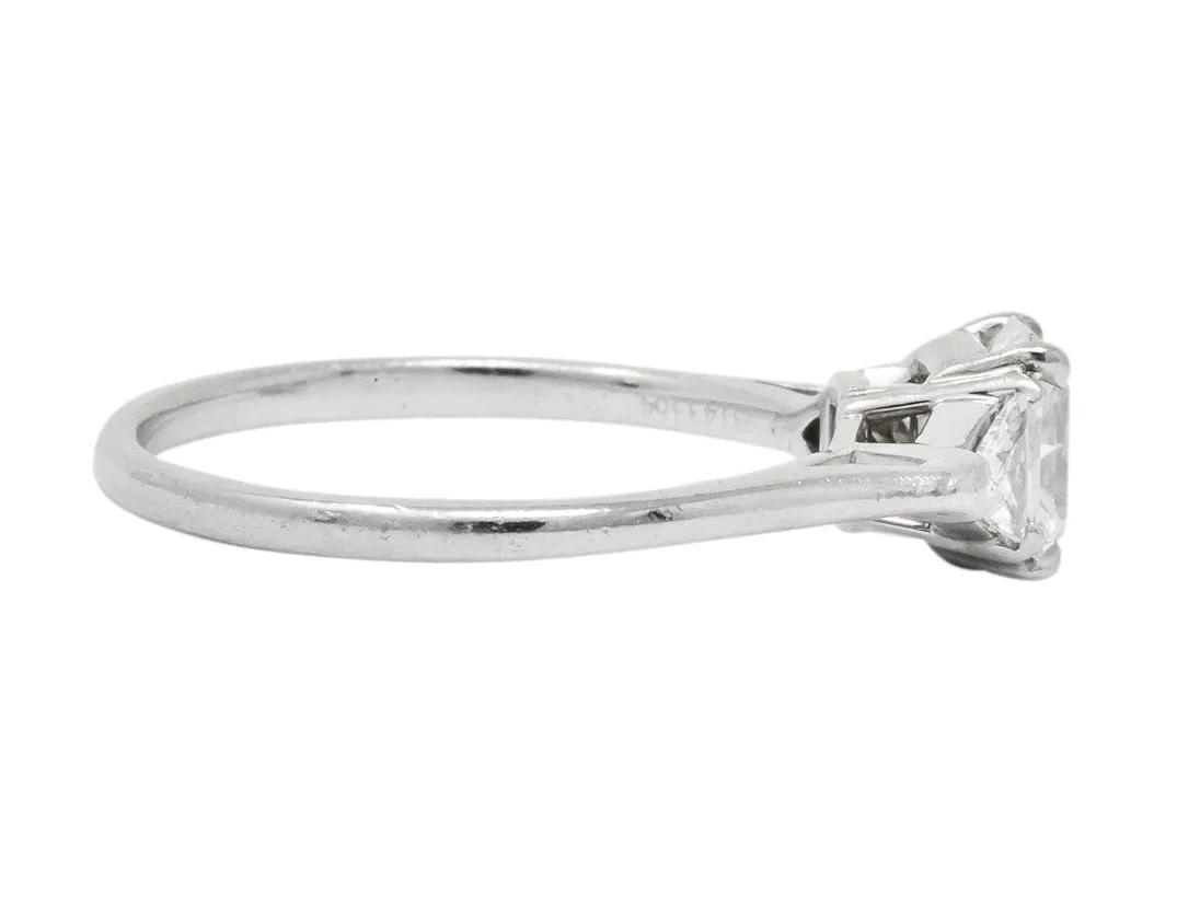 Tiffany & Co. 0.89 CTW Lucida Triangular Diamond Platinum Engagement Ring