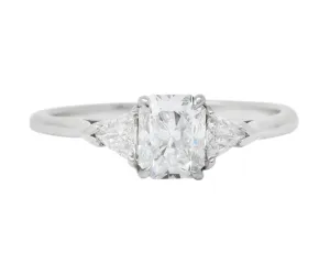 Tiffany & Co. 0.89 CTW Lucida Triangular Diamond Platinum Engagement Ring