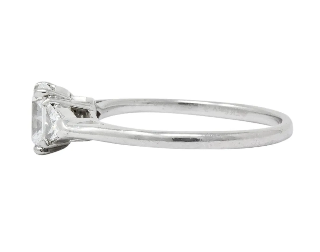 Tiffany & Co. 0.89 CTW Lucida Triangular Diamond Platinum Engagement Ring
