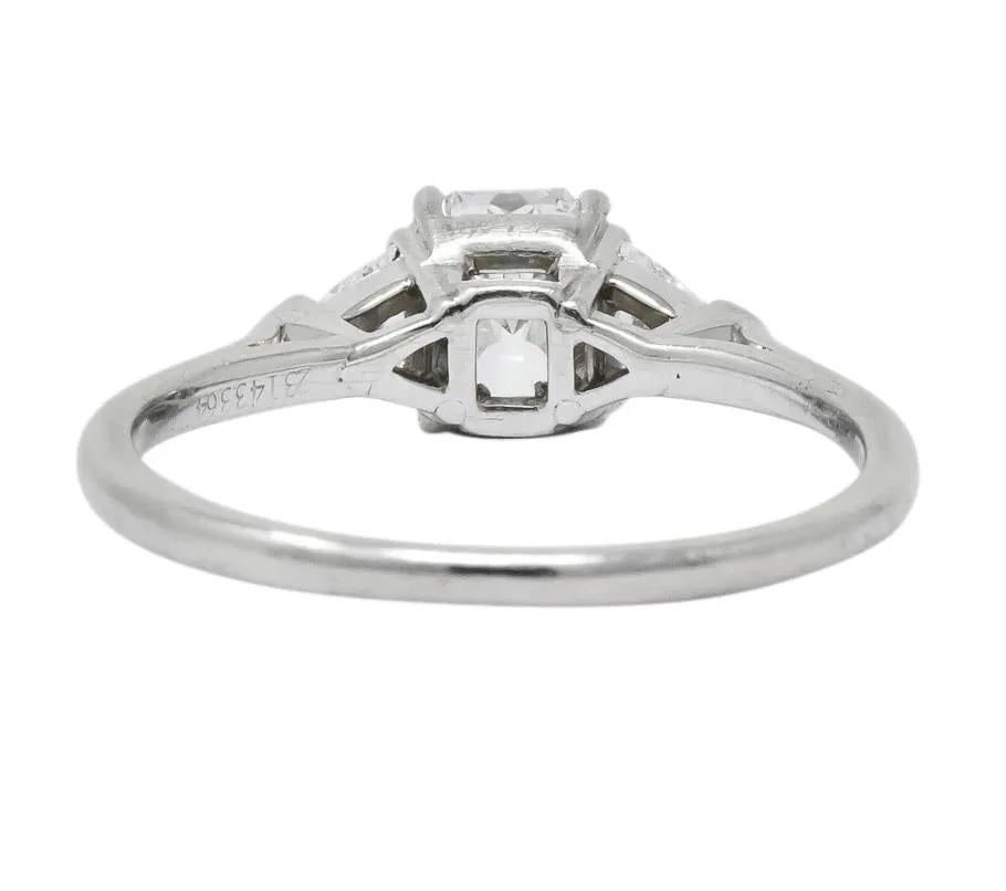 Tiffany & Co. 0.89 CTW Lucida Triangular Diamond Platinum Engagement Ring