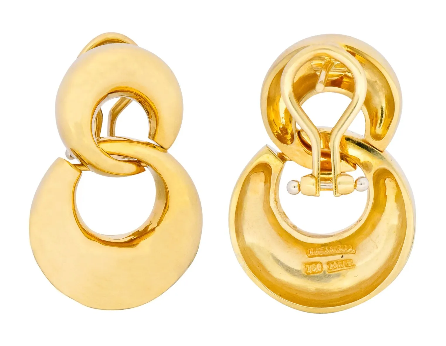 Tiffany & Co. 18 Karat Gold Drop Earrings