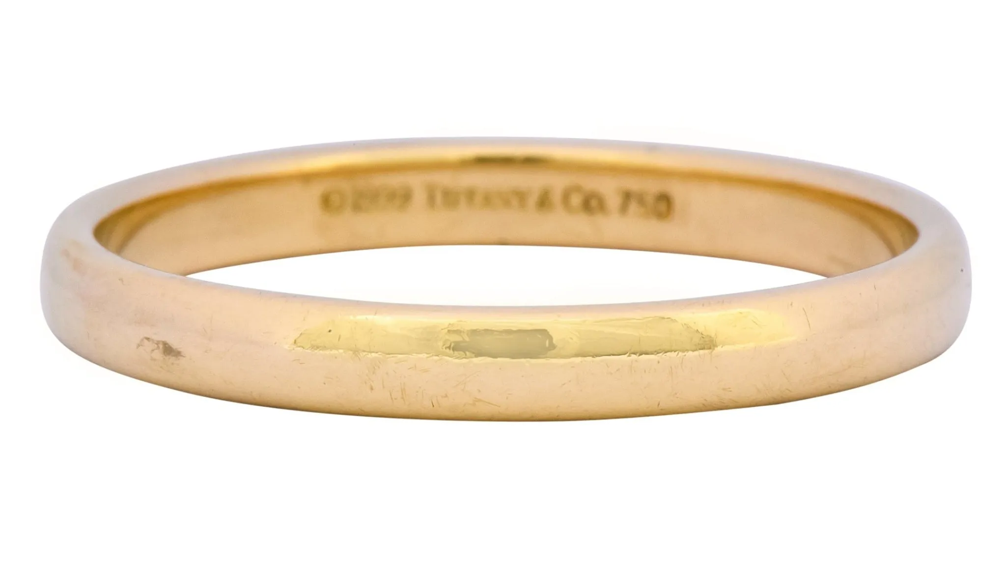 Tiffany & Co. 1999 Modern 18 Karat Gold Wedding Unisex Band Ring