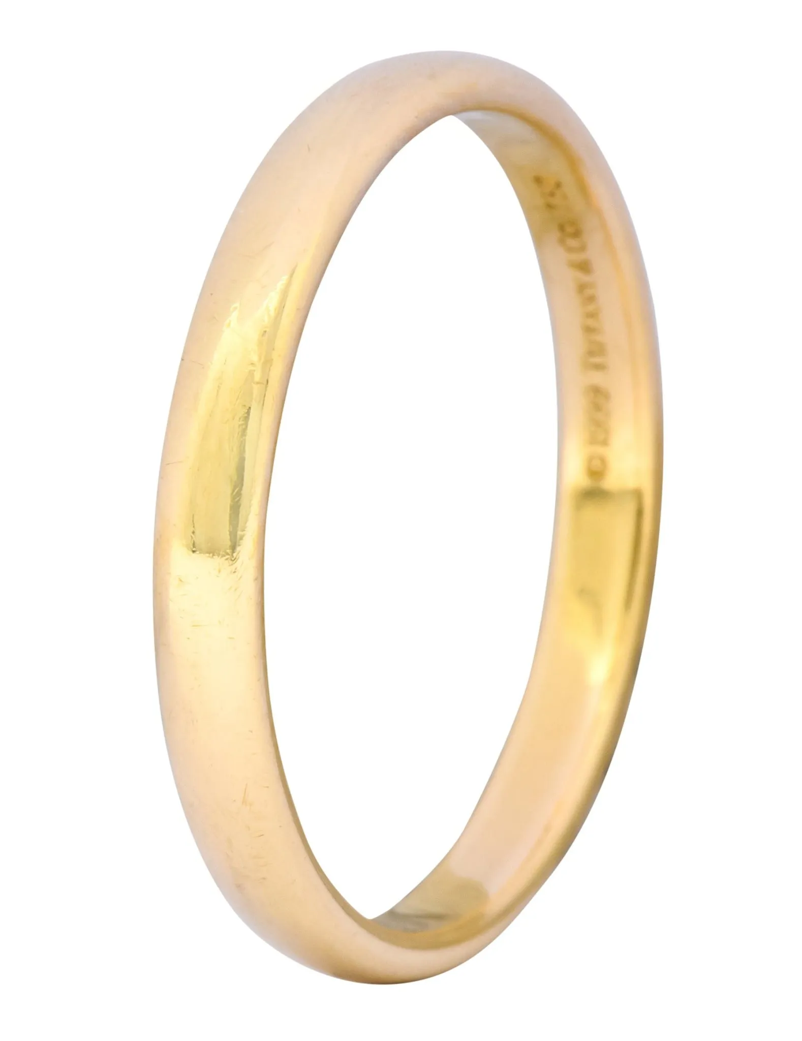 Tiffany & Co. 1999 Modern 18 Karat Gold Wedding Unisex Band Ring