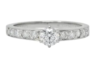 Tiffany & Co. Contemporary 0.48 CTW Diamond Platinum Engagement Ring