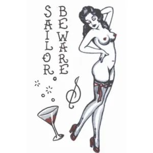 Tinsley FX Temp Tattoo - 1940's Pin Up Girl