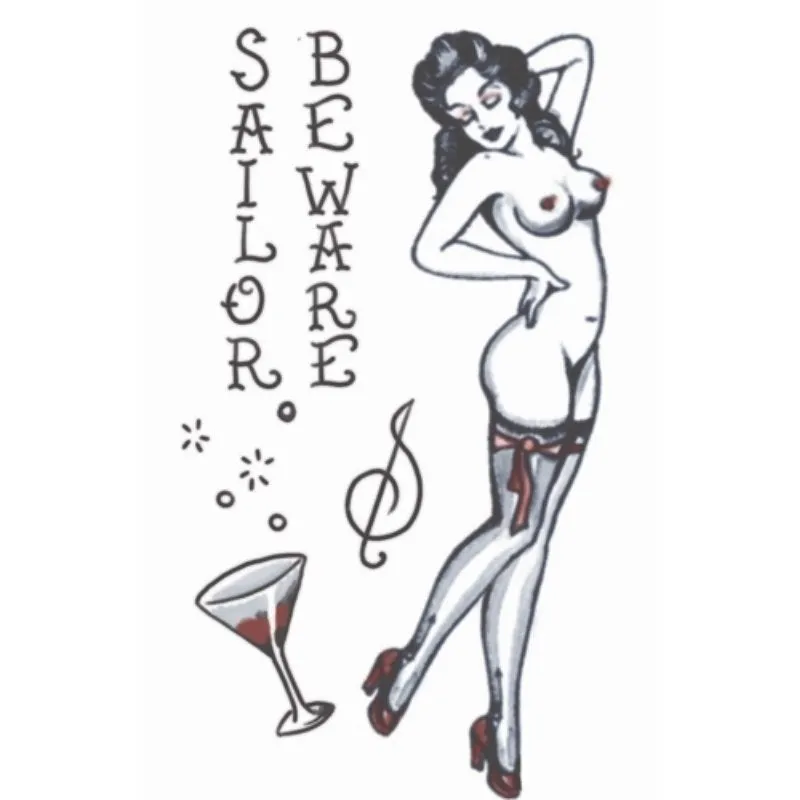 Tinsley FX Temp Tattoo - 1940's Pin Up Girl