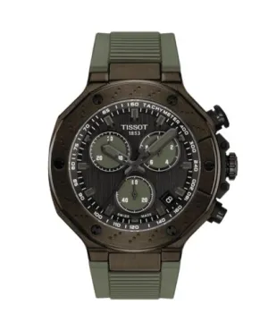 Tissot T-Race Chronograph Green Silicone Strap T141.417.37.061.02