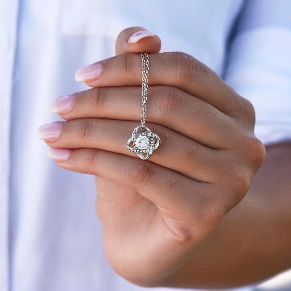 To My Beautiful Wife - Love Knot Necklace - Perfect Gift For Wife