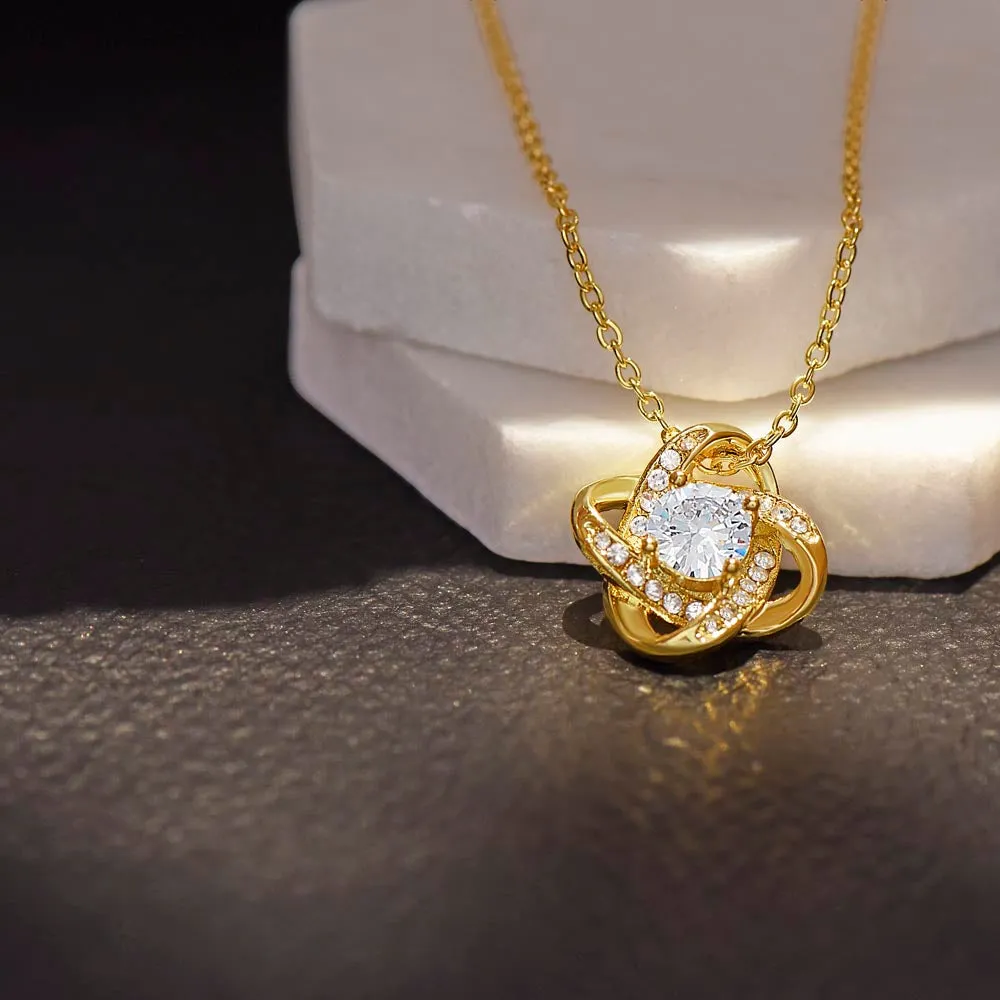 To My Daughter | Pages of My Life |  Love Knot Necklace