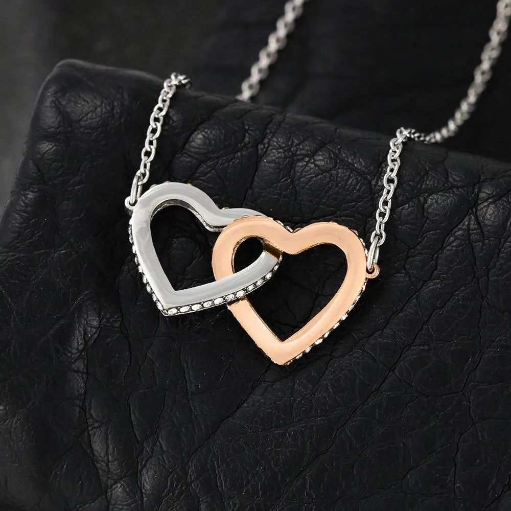 To my gorgeous wife massage card necklace with luxury box