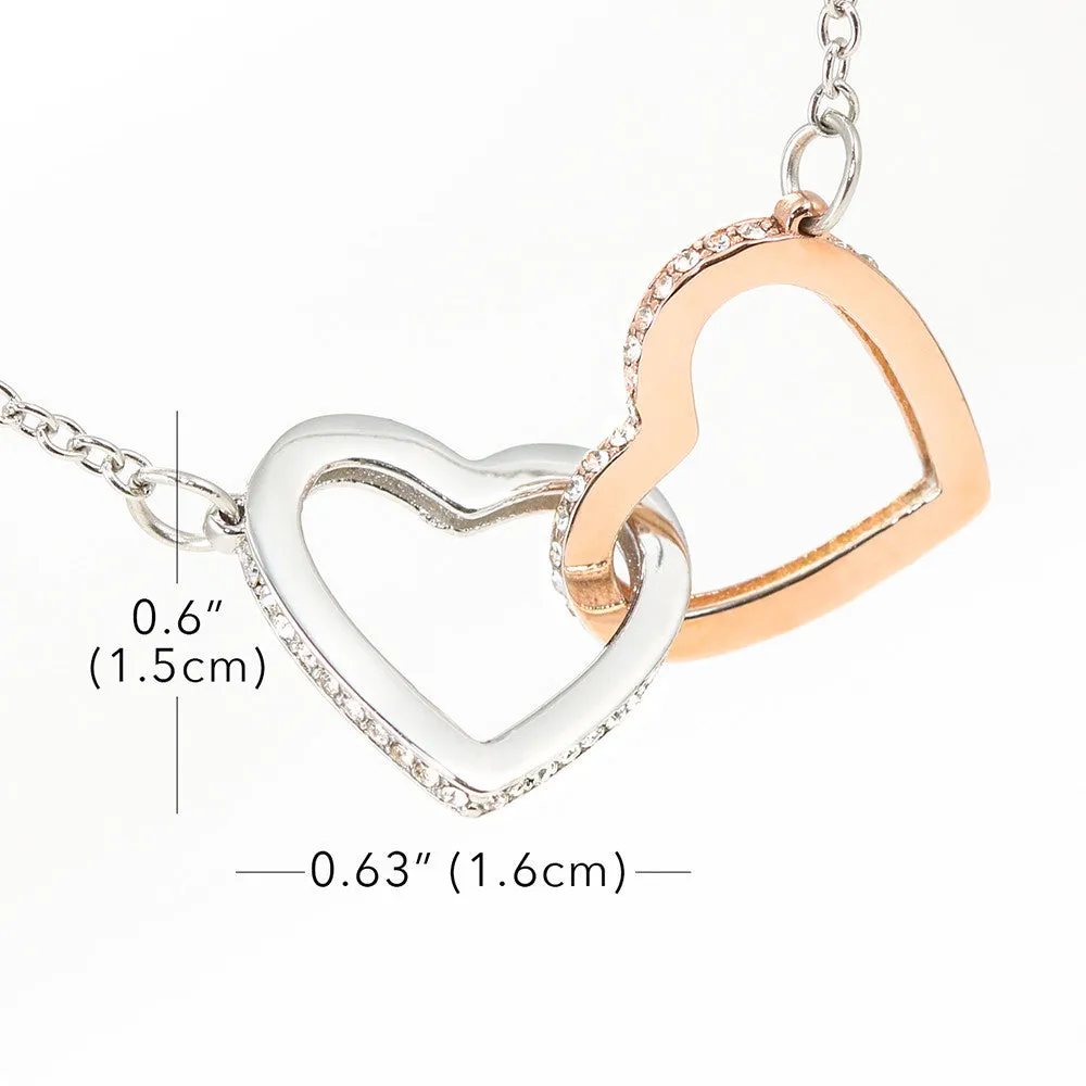 To my gorgeous wife massage card necklace with luxury box