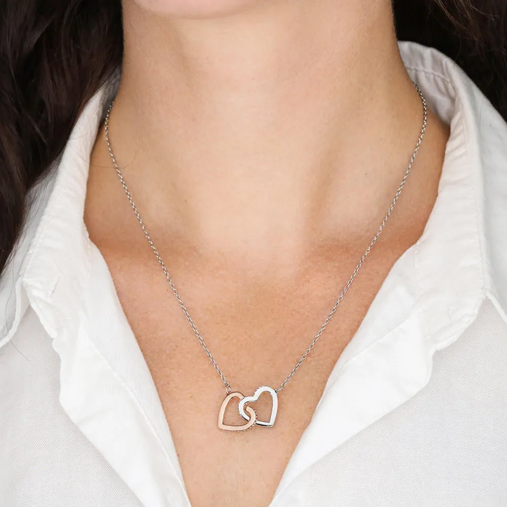 To my gorgeous wife massage card necklace with luxury box