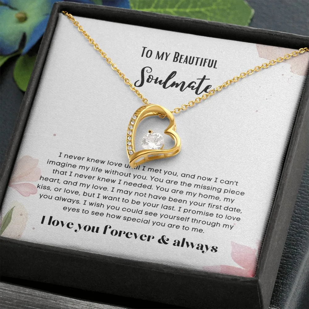 To my soulmate necklace forever