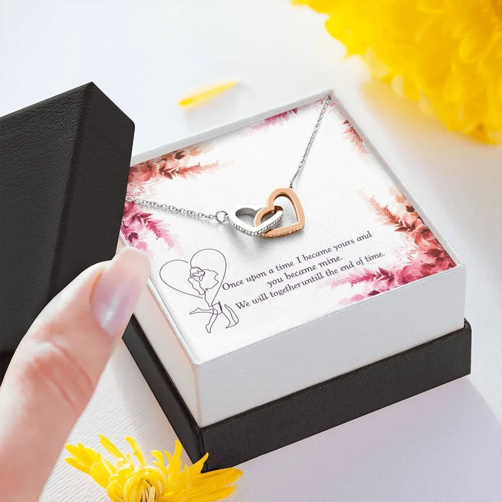 To my wife massage card necklace with luxury box