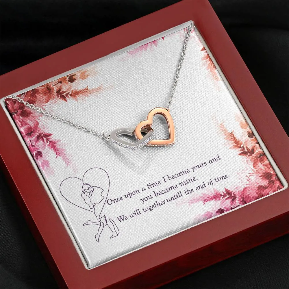 To my wife massage card necklace with luxury box
