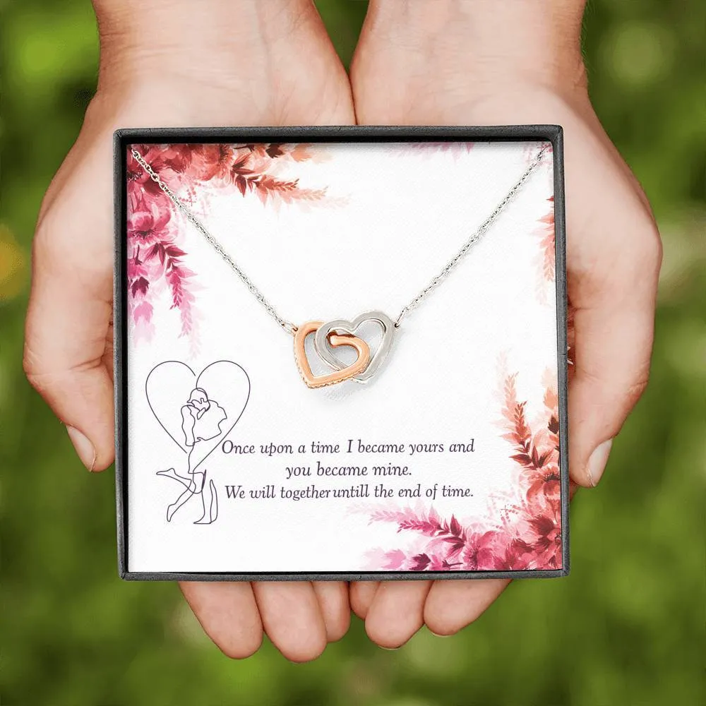 To my wife massage card necklace with luxury box