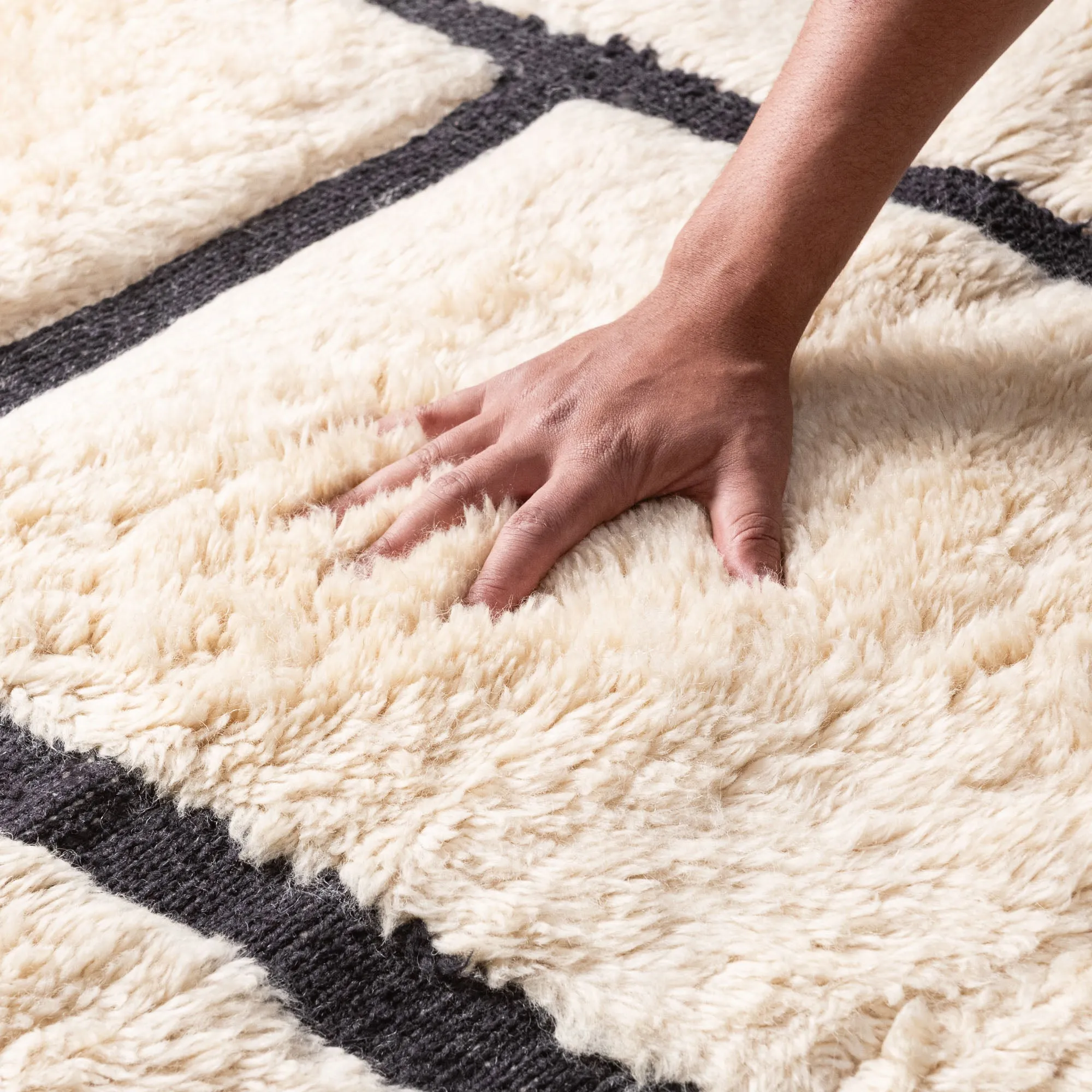 Unbalanced Ratio - Luxury Shag Moroccan Rug