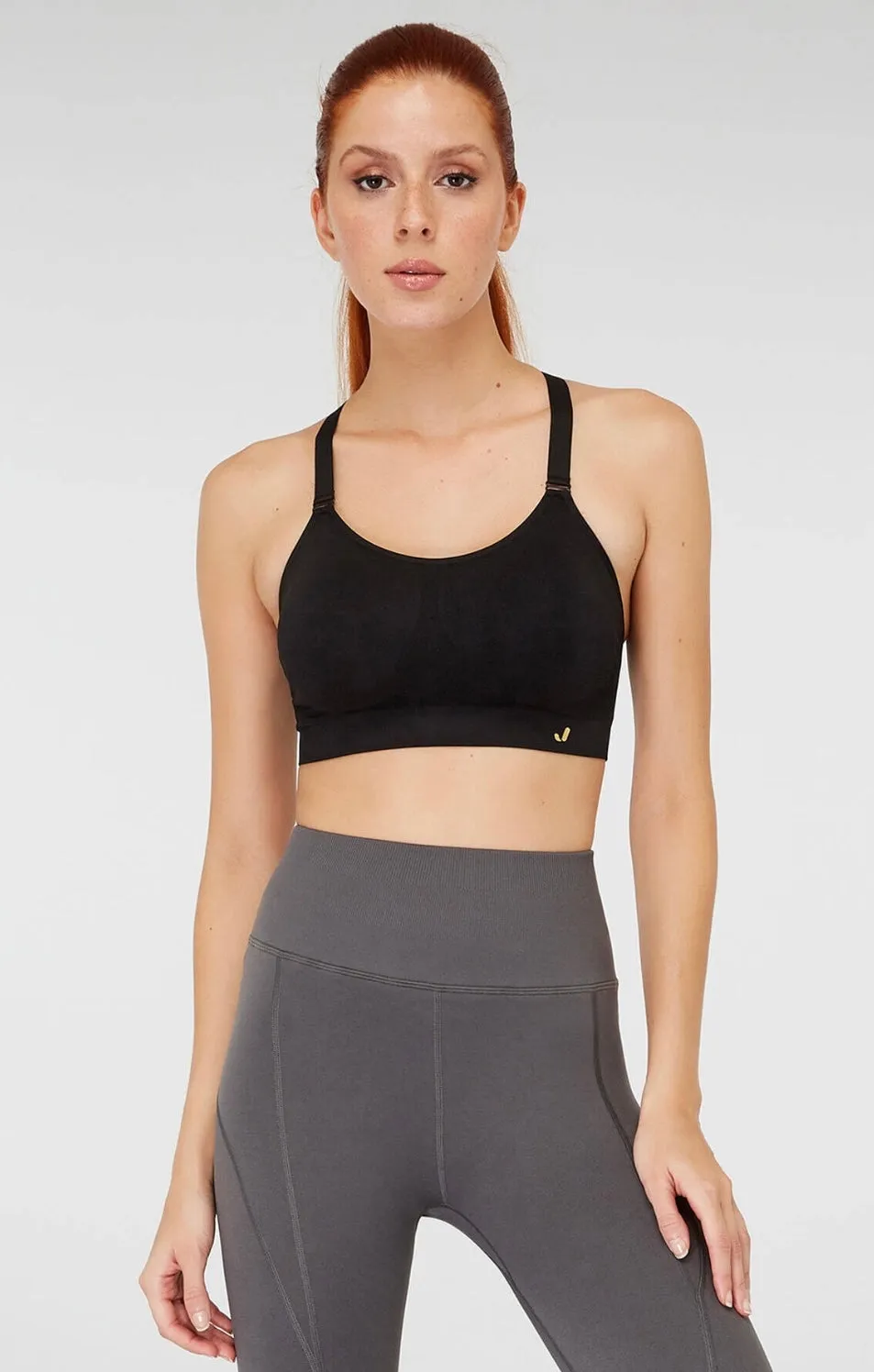 Utica Black Sports Bra