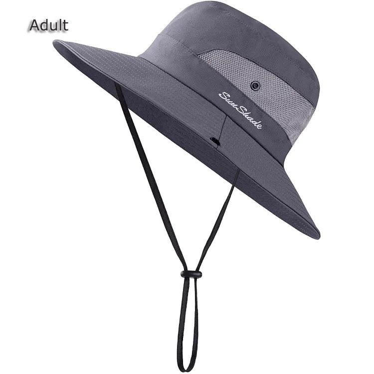 UV Protection Hat Mesh Hat with Chin Strap