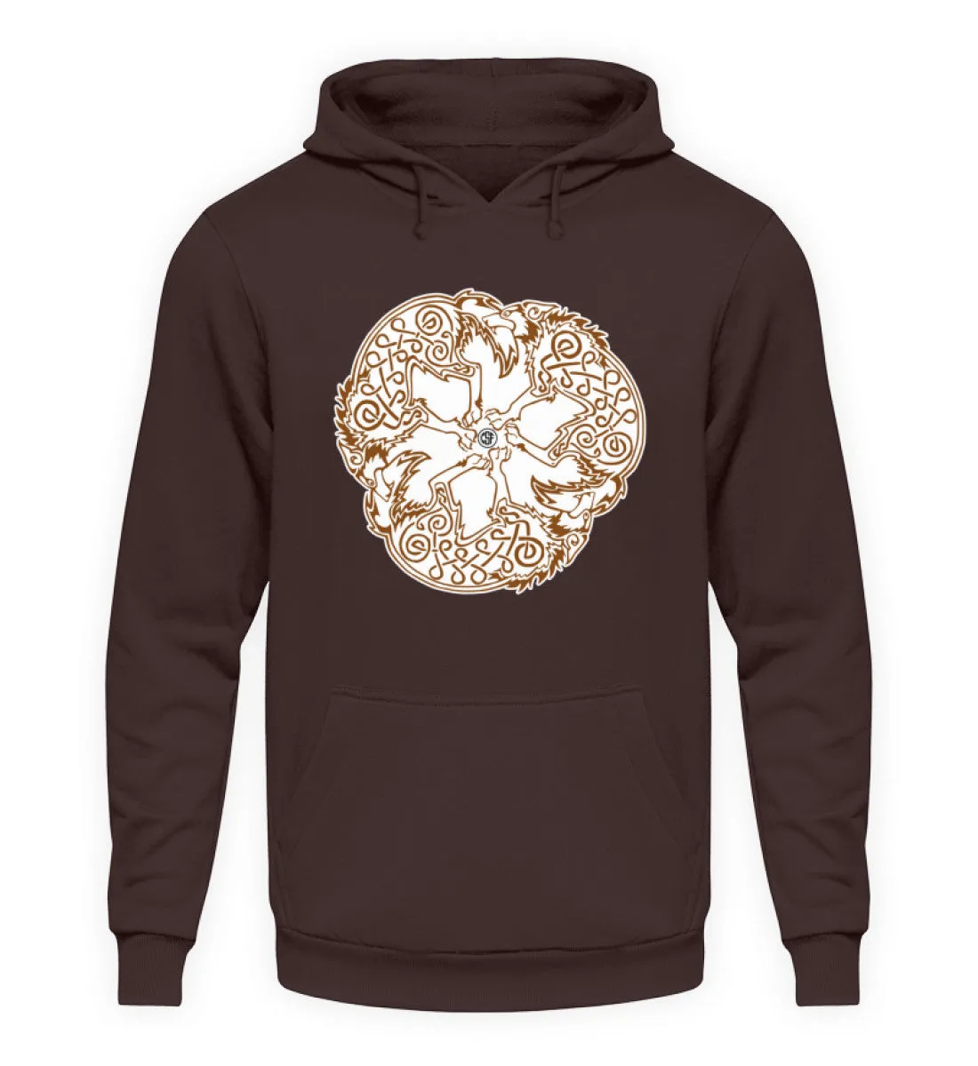 Viking Wolves - Wikinger Wölfe  - Unisex Kapuzenpullover Hoodie