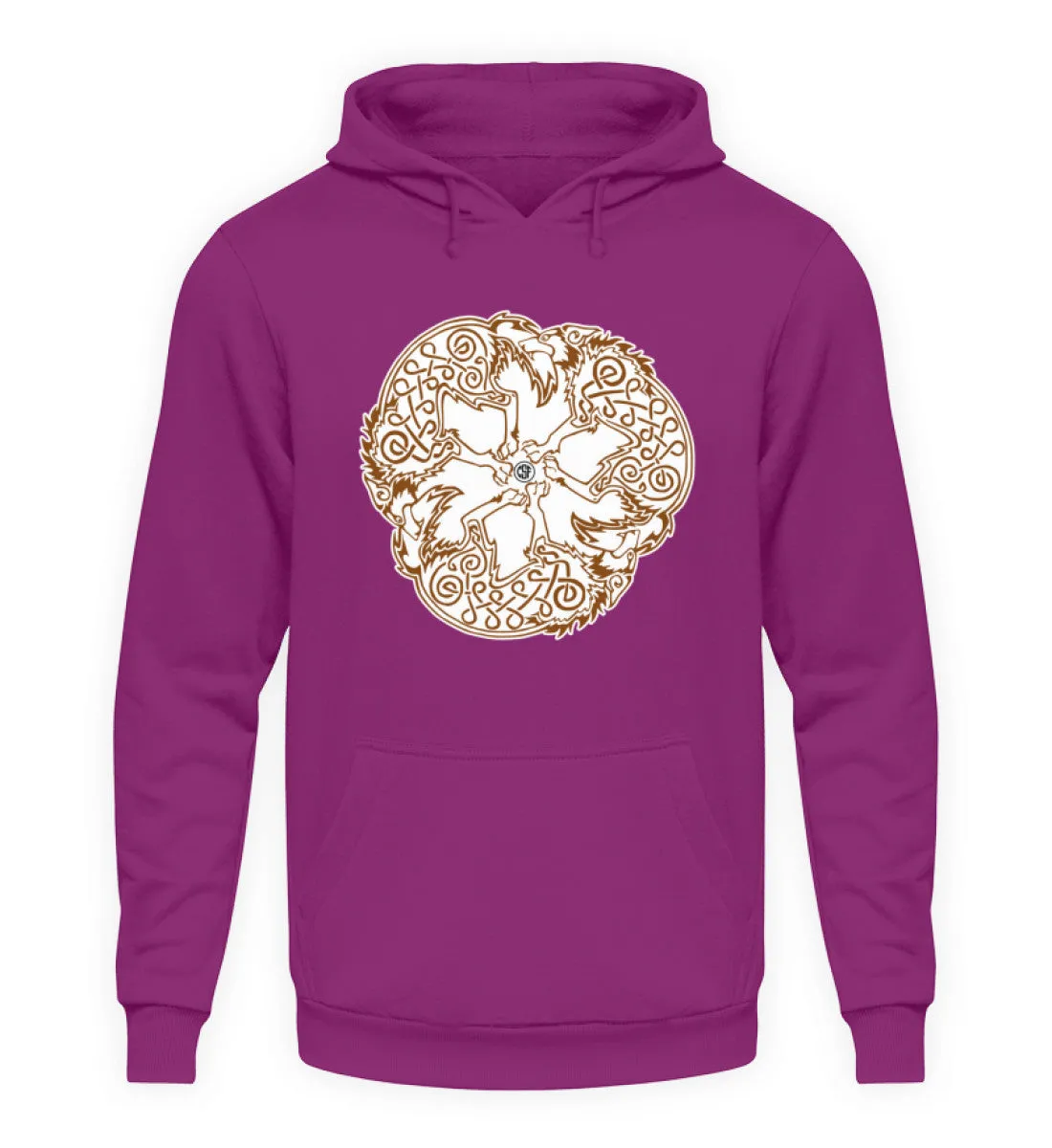 Viking Wolves - Wikinger Wölfe  - Unisex Kapuzenpullover Hoodie