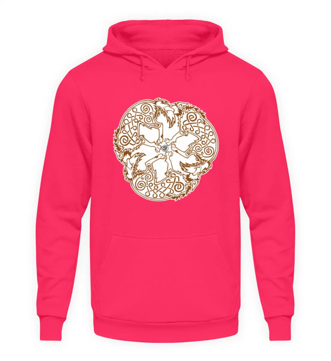 Viking Wolves - Wikinger Wölfe  - Unisex Kapuzenpullover Hoodie