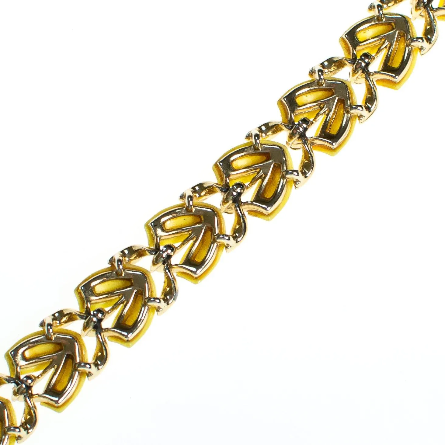Vintage Lisner Yellow Thermoset Bracelet