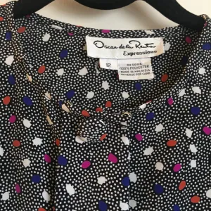 Vintage OSCAR De La RENTA long sleeve  button up blouse // Size 12