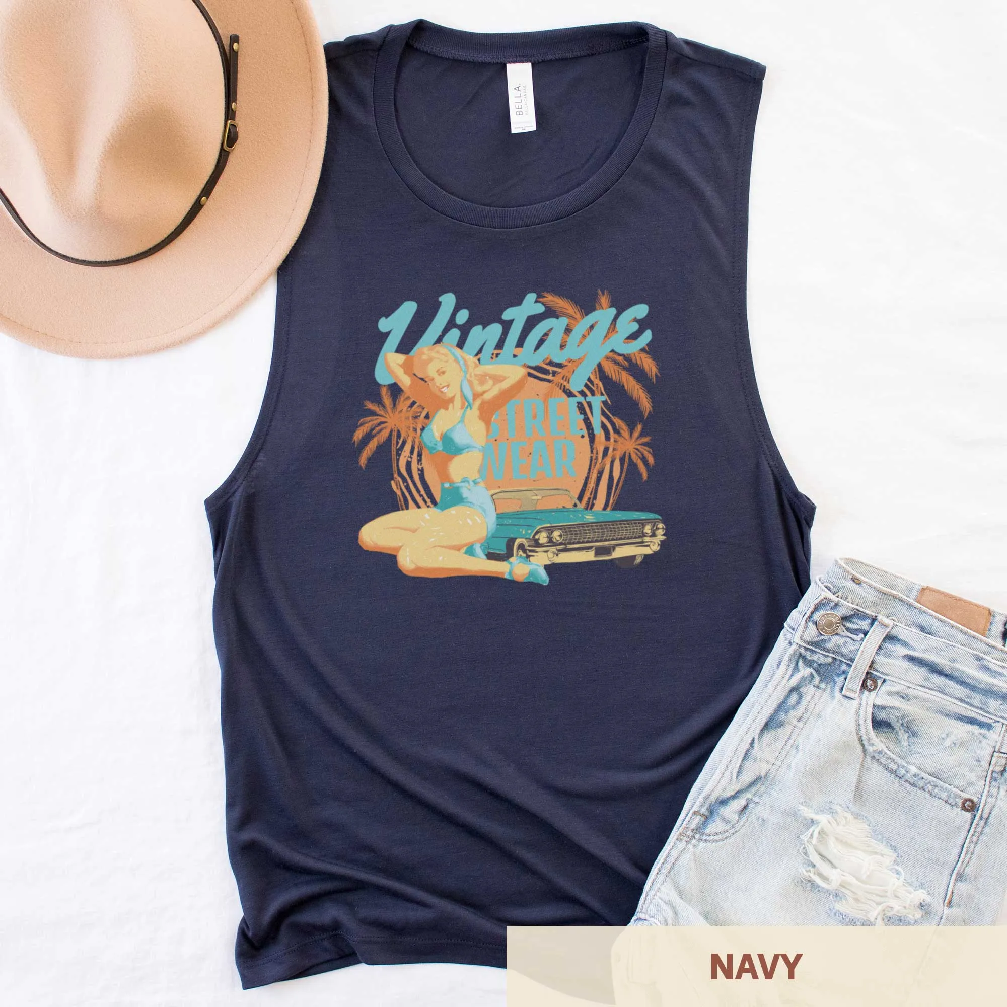 Vintage Streetwear - Women's Scoop Muscle Tank