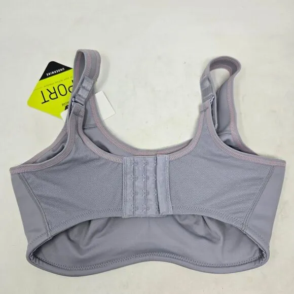 WACOAL Simone Sports Bra Gray Underwire High Impact New NWT 32DDD