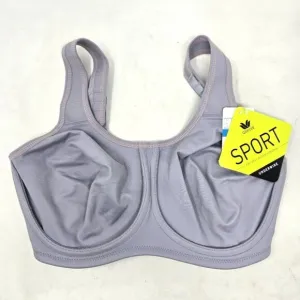 WACOAL Simone Sports Bra Gray Underwire High Impact New NWT 32DDD