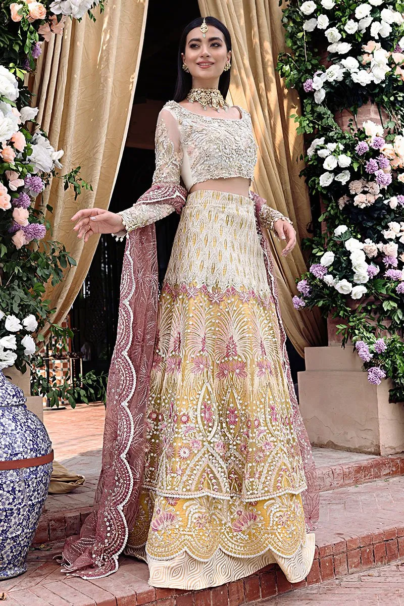 WAFAA | Mushq Dhee Rani Trousseau De Luxe Luxury Wedding Collection 2021 | Unstitched Embroidered Net Suits