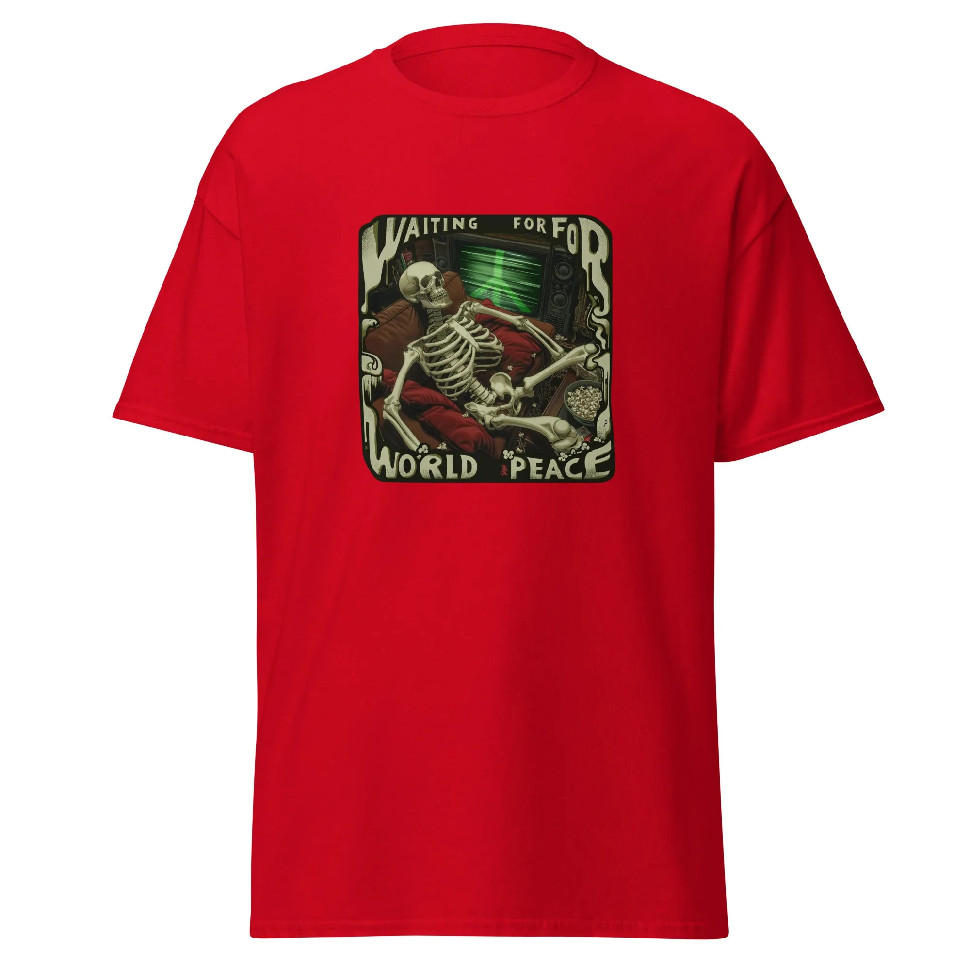 Waiting for World Peace Unisex Classic Tee