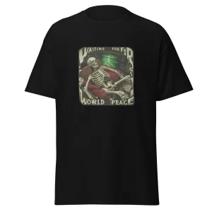 Waiting for World Peace Unisex Classic Tee