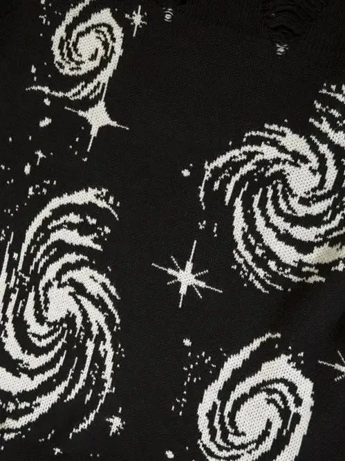 'Whimsy' Dark Galaxy Oversized Unisex Sweater