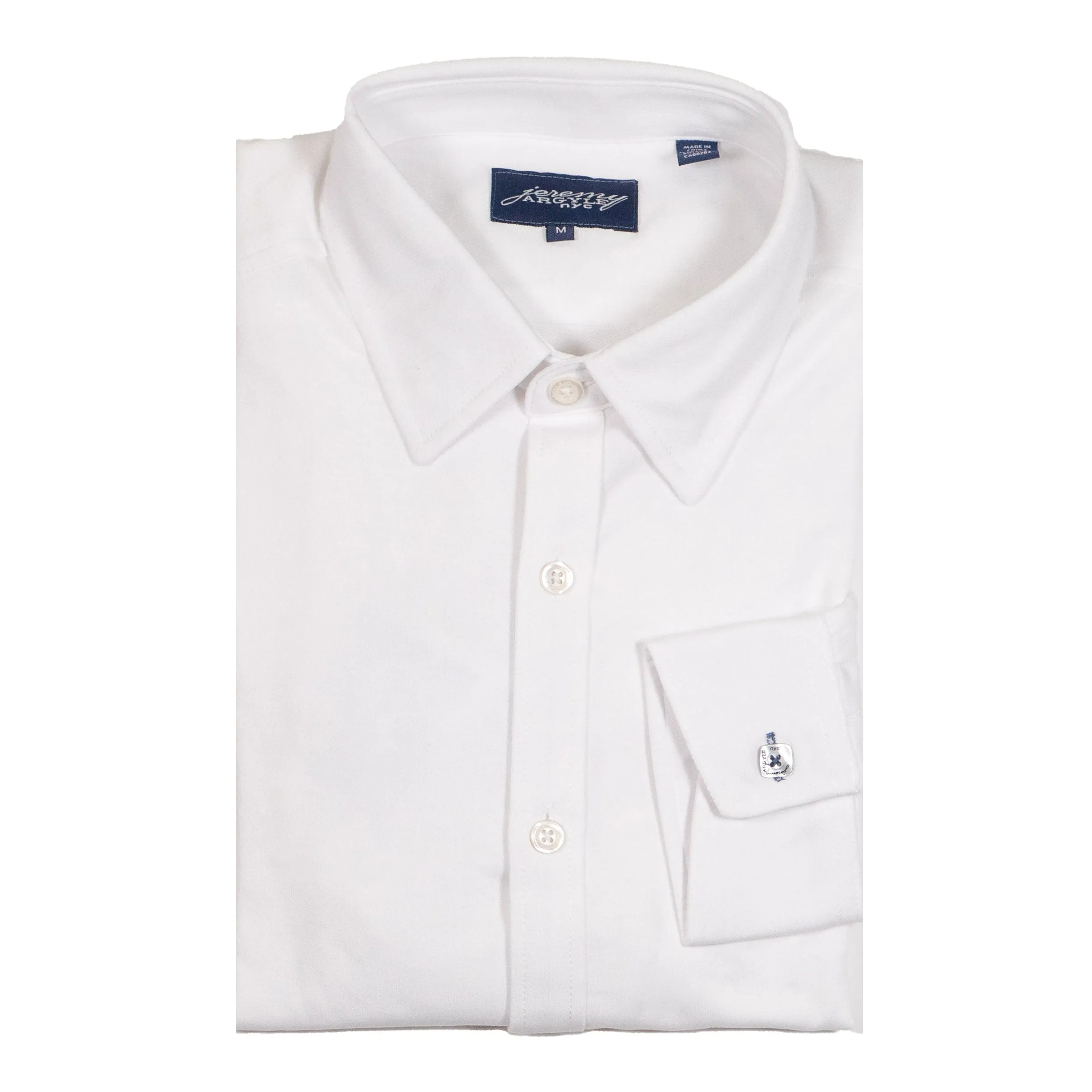 White 4-Way Stretch Shirt - Comfort Cut