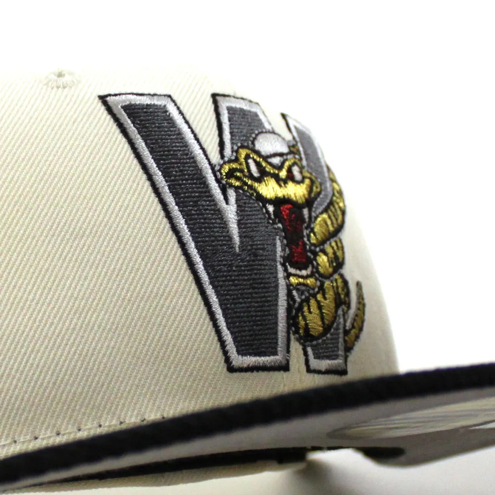 WISCONSIN TIMBER RATTLER New Era 59Fifty Fitted Hat (Chrome White Cordury Gray Under Brim)