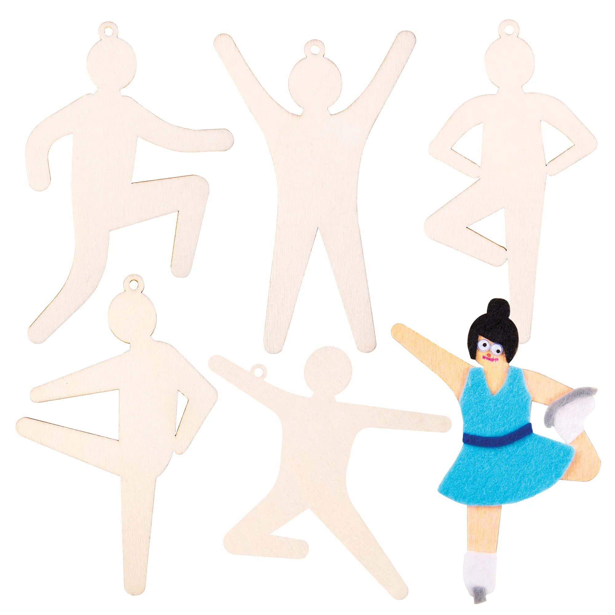 Wooden Active Figures Pack of 24