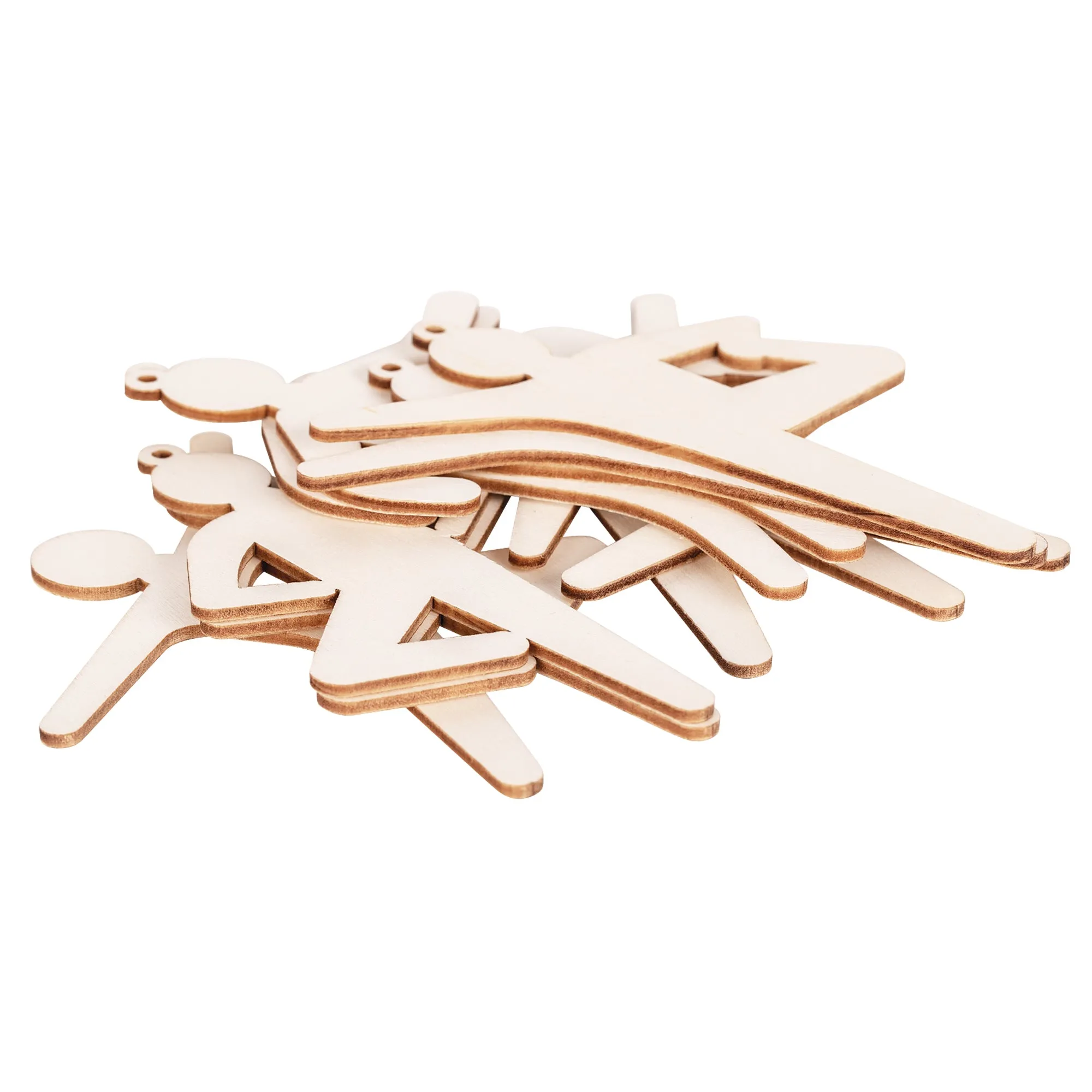 Wooden Active Figures Pack of 24